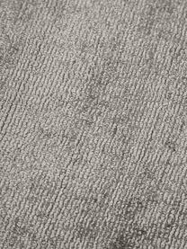 Handgewebter Viskoseläufer Jane, Flor: 100 % Viskose, Grau, B 80 x L 200 cm
