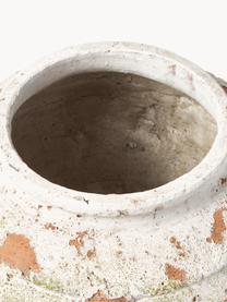 Cache-pot en béton Porto, haut. 29 cm, Béton, Blanc cassé, terracotta, vert, Ø 37 x haut. 29 cm