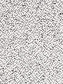 Čalúnená buklé taburetka s policou Milou, Čierna, svetlosivá, Š 50 x V 45 cm