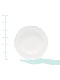 Suppenteller Glamour, Porzellan, Weiss, Ø 23 cm