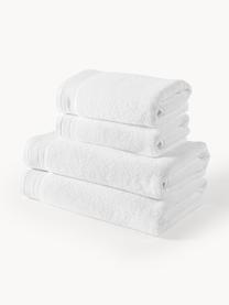 Lot de serviettes de bain en coton bio Premium, tailles variées, 100 % coton bio certifié GOTS (par GCL International, GCL-300517)
Qualité supérieure 600 g/m², Blanc, 4 éléments (2 serviettes de toilette et 2 draps de bain)