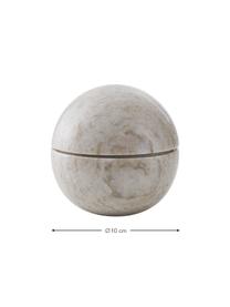 Kleines Schmuckkästchen Boel aus Marmor, Marmor, Beige, Ø 10 x H 10 cm