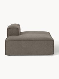 Chaise longue module Lennon uit bouclé, Bekleding: bouclé (100% polyester) M, Frame: massief grenenhout, multi, Poten: kunststof Dit product is , Bouclé greige, B 150 x D 119 cm, rugleuning rechts