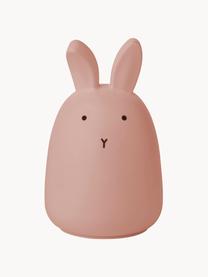 Figura luminosa LED Winston Rabbit, 100% silicona, Rosa, Ø 11 x Al 14 cm