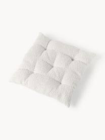 Coussins de chaise en bouclette Bellamie, 2 pièces, Bouclé blanc, larg. 40 x long. 40 cm