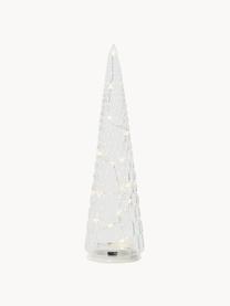 Batteriebetriebene LED-Weihnachtsbäume Cristal mit Timerfunktion, 3er-Set, Glas, Transparent, Ø 9 x H 35 cm