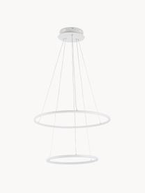 Grote LED hanglamp Orion, Lampenkap: gecoat metaal, Diffuser: acryl, Wit, Ø 60 cm