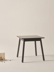 Table en bois pour enfant Kinna Mini, Bois de pin, MDF (panneau en fibres de bois à densité moyenne), Noir, larg. 50 x haut. 50 cm