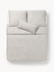 Baumwoll-Bettdeckenbezug Arcs, Webart: Renforcé Fadendichte 144 , Beige, Weiß, B 200 x L 200 cm