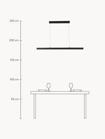 Lampada a sospensione a LED Hyperion, Nero, Larg. 120 x Alt. 5 cm