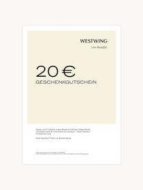 Gutschein zum Ausdrucken, Digitaler Gutschein zum selbst Ausdrucken und sofort verwenden! 
Nach Zahlungseingang erhältst Du direkt eine E-Mail mit dem Link zu Deinem Gutschein. Du kannst einfach die PDF-Datei abspeichern und ausdrucken., Cremeweiß, Schwarz, 20