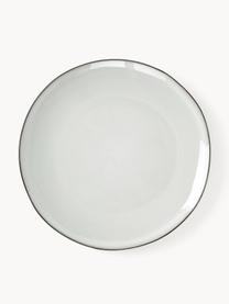 Ručně vyrobené mělké talíře z kameniny Thalia, 2 ks, Kamenina, Modrá, šedá, Ø 28 cm, V 3 cm