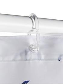 Tenda da doccia Anchor, 100% poliestere
Idrorepellente non impermeabile, Blu scuro, bianco, Larg. 180 x Lung. 200 cm