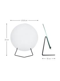 Okrúhle kozmetické zrkadlo Standing Mirror, Čierna, Š 20 x V 23 cm