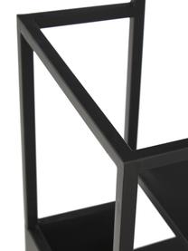 Metall-Schuhregal Bum mit Schirmständer, Metall, pulverbeschichtet, Schwarz, 85 x 59 cm
