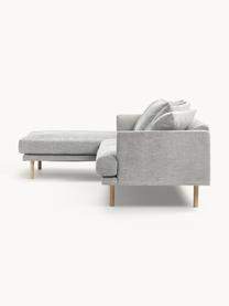 Ecksofa Adrian (3-Sitzer), Bezug: 47 % Viskose, 23 % Baumwo, Gestell: Sperrholz, Webstoff Hellgrau, B 255 x T 182 cm, Eckteil rechts