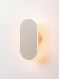 Dimmbare LED-Aussenwandleuchte Mini, Metall, beschichtet, Off White, B 10 x H 20 cm