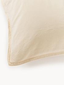 Poszewka na poduszkę z bawełny Darlyn, Beżowy, S 40 x D 80 cm