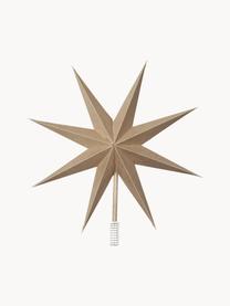 Estrella Árbol de Navidad Top, Papel, Beige, Ø 30 cm