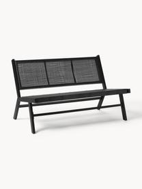 Banc de jardin Palina, Noir, larg. 121 x haut. 75 cm