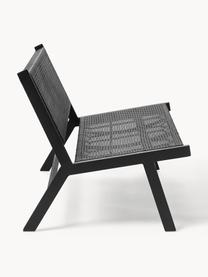 Banco de plástico para exterior Palina, Estructura: metal con pintura en polv, Asiento: malla de plástico, Negro, An 121 x Al 75 cm