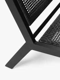 Banco de plástico para exterior Palina, Estructura: metal con pintura en polv, Asiento: malla de plástico, Negro, An 121 x Al 75 cm