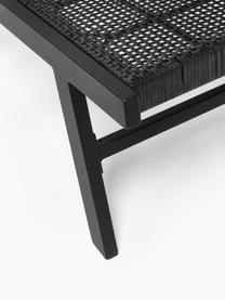 Banco de plástico para exterior Palina, Estructura: metal con pintura en polv, Asiento: malla de plástico, Negro, An 121 x Al 75 cm