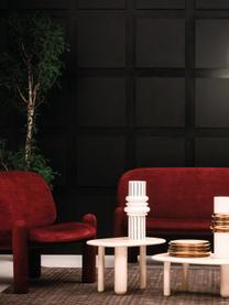 Ovale salontafel Tottori, Vezelplaat met gemiddelde dichtheid (MDF), gelakt, Hout, lichtbeige gelakt, B 78 x D 54 cm
