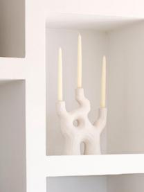 Candelabro in ceramica Zeus, Ceramica, Bianco latte opaco, Larg. 26 x Alt. 32 cm