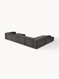 Sofá rinconera modular Lennon, Tapizado: 100% poliéster Alta resis, Estructura: madera contrachapada de p, Patas: plástico Este producto es, Tejido gris antracita, An 418 x F 269 cm, chaise longue izquierda