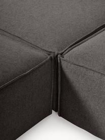 Modulaire woonlandschap Lennon, Bekleding: 100% polyester, Frame: massief grenenhout FSC-ge, Poten: kunststof, Geweven stof antraciet, B 418 x D 269 cm, hoekdeel links