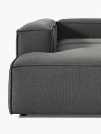 Sofá rinconera modular Lennon, Tapizado: 100% poliéster Alta resis, Estructura: madera contrachapada de p, Patas: plástico Este producto es, Tejido gris antracita, An 418 x F 269 cm, chaise longue izquierda