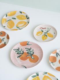 Assiette plate bambou Sicilian Summer, 4 pièces, Beige, jaune