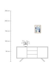 Zarámovaný digitální tisk This Season 2, Tlumeně bílá, odstíny modré, levandule, Š 30 cm, V 40 cm