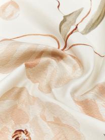 Taies d'oreiller en satin de coton bio Aimee de Candice Gray, 2 pièces, Beige, rose, larg. 65 x long. 65 cm