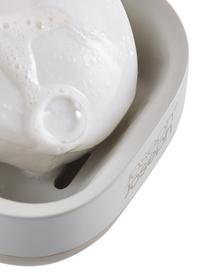 Porte-savon Slim, Plastique, Blanc cassé, beige clair, larg. 4 x haut. 8 cm