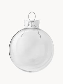 Weihnachtskugeln Decoris, 42er-Set, Glas, Silberfarben, Ø 7 cm