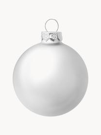 Boules de Noël Decoris, 42 élém., Argenté, transparent, Ø 7 cm