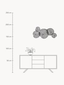 Wandobjekt Tereza aus lackiertem Metall, Metall, lackiert, Schwarz, B 97 x H 50 cm