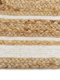 Zerbino in juta tessuto a mano Clover, 75% juta, 25% cotone

Il materiale utilizzato in questo prodotto è testato per le sostanze nocive e certificato secondo lo STANDARD 100 by OEKO-TEX® 16.HIN.79297 HOHENSTEIN HTTI., Marrone, bianco, Larg. 50 x Lung. 80 cm