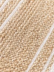 Tapis en jute tissé main Clover, 75 % jute, 25 % coton

Le matériau est certifié STANDARD 100 OEKO-TEX®, 16.HIN.79297, HOHENSTEIN HTTI, Brun, blanc, larg. 50 x long. 80 cm