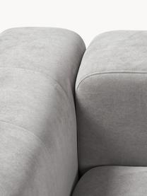 Módulo de esquina sofá Lena, Tapizado: tejido (88% poliéster, 12, Estructura: madera de pino, contracha, Patas: plástico, Tejido gris claro, An 105 x F 106 cm, chaise longue izquierda