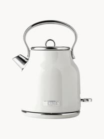 Wasserkocher Heritage, 1.7 L, Edelstahl, beschichtet, Weiß, Silberfarben, 1.7 L