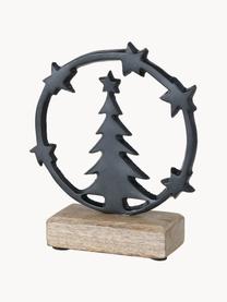 Décorations de Noël Tervola, haut. 18 cm, 2 élém., Noir, larg. 14 x haut. 18 cm