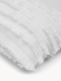 Poszewka na poduszkę Jessie, 88% bawełna, 7% wiskoza, 5% len, Biały, S 30 x D 50 cm