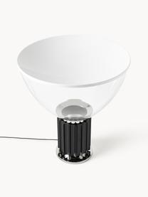 Lampa stołowa LED z funkcją przyciemniania Taccia, Stelaż: tworzywo sztuczne, metal , Czarny, biały, Ø 50 x 65 cm