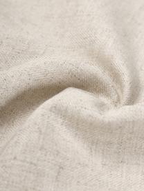 Kussenhoes Camille in beige met franjes, 60% polyester, 25% katoen, 15% linnen, Beige, B 45 x L 45 cm