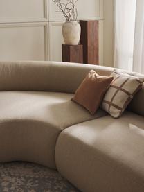 Canapé d'angle modulable 4 places Sofia, Tissu beige clair, larg. 318 x prof. 298 cm, méridienne à droite