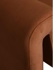 Sofá de terciopelo Mika (3 plazas), Tapizado: 100 % poliéster, Estructura: madera de pino con certif, Terciopelo marrón, An 240 x F 88 cm