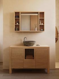 Mobile bagno medio in legno di teak Neria, Legno di teak, Legno di teak, Larg. 120 x Alt. 80 cm